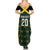 Jamaica Football Custom Summer Maxi Dress Black Ethnic Motifs - Wonder Print Shop