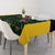 Jamaica Football Custom Tablecloth Black Ethnic Motifs - Wonder Print Shop
