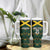 Jamaica Football Custom Tumbler With Handle Black Ethnic Motifs - Wonder Print Shop