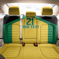 Jamaica Football Custom Back Car Seat Cover Gold Ethnic Motifs LT9 - Wonder Print Shop