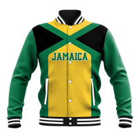 Jamaica Football Custom Baseball Jacket Gold Ethnic Motifs LT9 - Wonder Print Shop