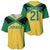 Jamaica Football Custom Baseball Jersey Gold Ethnic Motifs LT9 - Wonder Print Shop