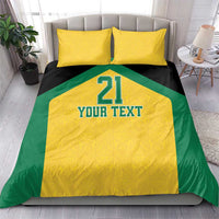 Jamaica Football Custom Bedding Set Gold Ethnic Motifs LT9 - Wonder Print Shop