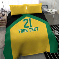 Jamaica Football Custom Bedding Set Gold Ethnic Motifs LT9 - Wonder Print Shop