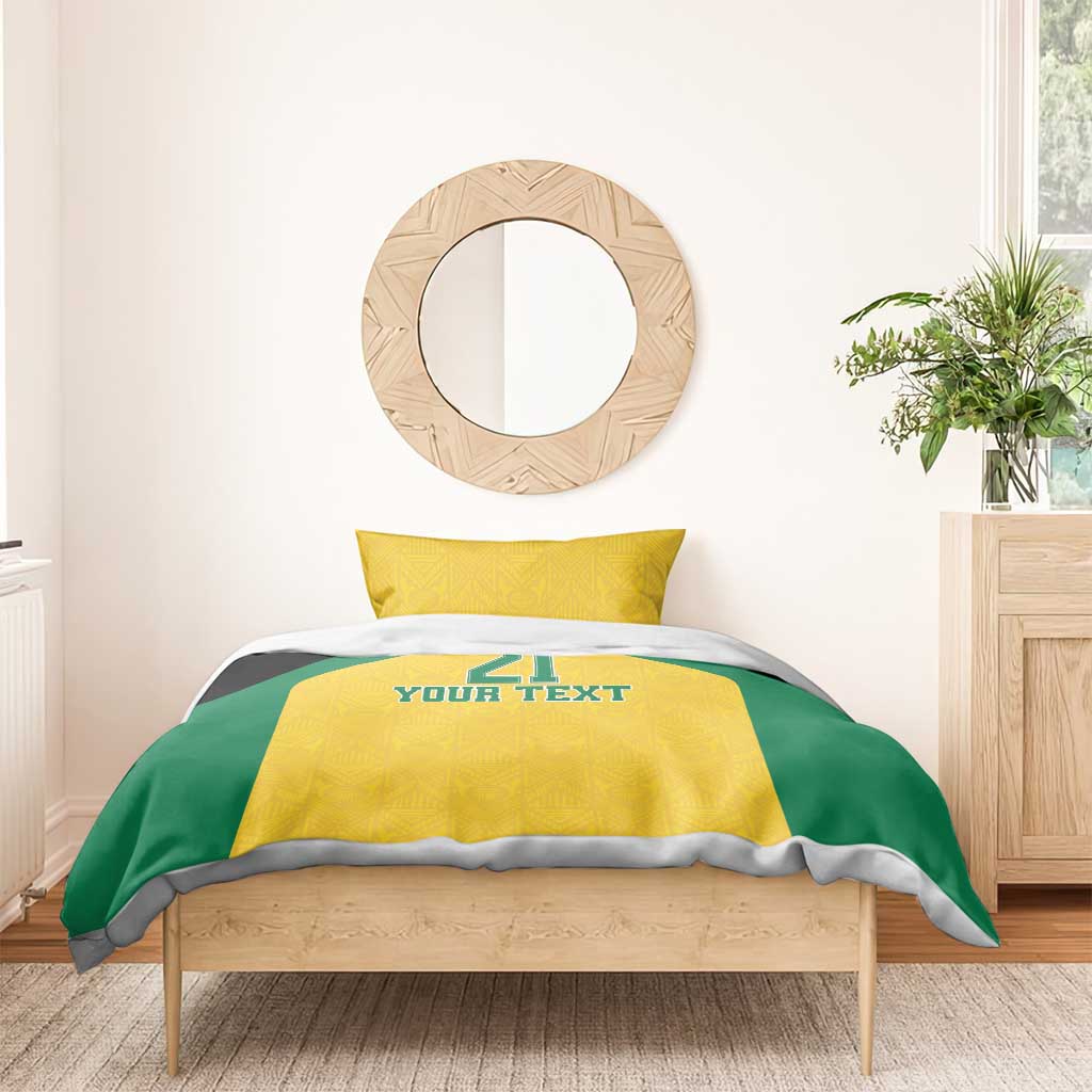 Jamaica Football Custom Bedding Set Gold Ethnic Motifs LT9 - Wonder Print Shop