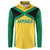 Jamaica Football Custom Button Sweatshirt Gold Ethnic Motifs LT9 - Wonder Print Shop