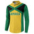 Jamaica Football Custom Button Sweatshirt Gold Ethnic Motifs LT9 - Wonder Print Shop