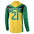 Jamaica Football Custom Button Sweatshirt Gold Ethnic Motifs LT9 - Wonder Print Shop
