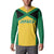 Jamaica Football Custom Button Sweatshirt Gold Ethnic Motifs LT9 - Wonder Print Shop
