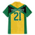 Jamaica Football Custom Family Matching Mermaid Dress and Hawaiian Shirt Gold Ethnic Motifs LT9 - Wonder Print Shop