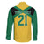 Jamaica Football Custom Family Matching Mermaid Dress and Hawaiian Shirt Gold Ethnic Motifs LT9 - Wonder Print Shop