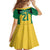 Jamaica Football Custom Family Matching Puletasi and Hawaiian Shirt Gold Ethnic Motifs - Wonder Print Shop