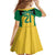 Jamaica Football Custom Family Matching Tank Maxi Dress and Hawaiian Shirt Gold Ethnic Motifs - Wonder Print Shop