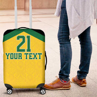 Jamaica Football Custom Luggage Cover Gold Ethnic Motifs - Wonder Print Shop