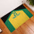 Jamaica Football Custom Rubber Doormat Gold Ethnic Motifs - Wonder Print Shop