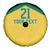 Jamaica Football Custom Spare Tire Cover Gold Ethnic Motifs - Wonder Print Shop