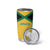 Jamaica Football Custom Tumbler Cup Gold Ethnic Motifs - Wonder Print Shop