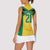 Jamaica Football Custom Women Sleeveless Polo Shirt Gold Ethnic Motifs - Wonder Print Shop
