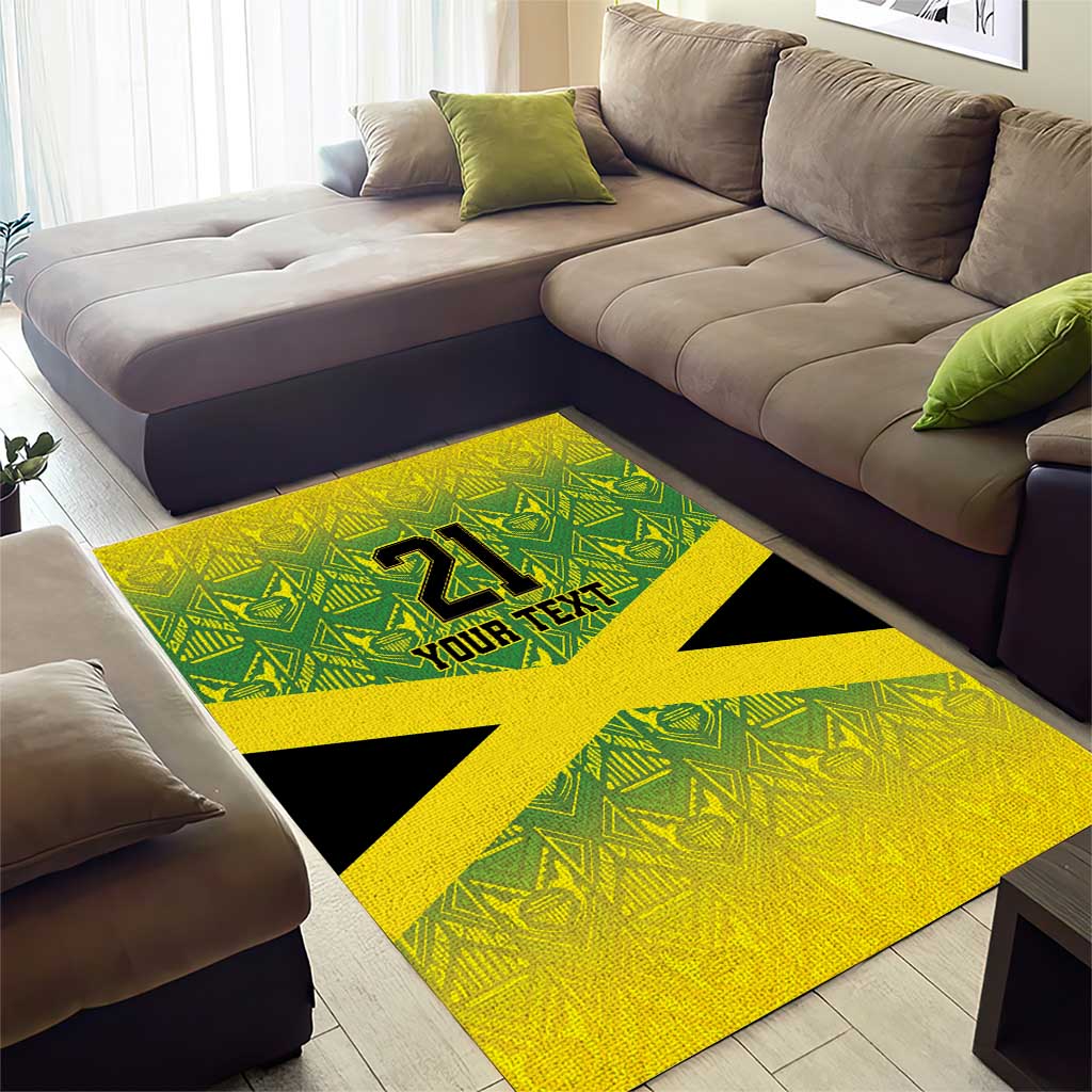 Custom Jamaica Reggae Boyz Area Rug With Traditional Pattern LT9 - Wonder Print Shop