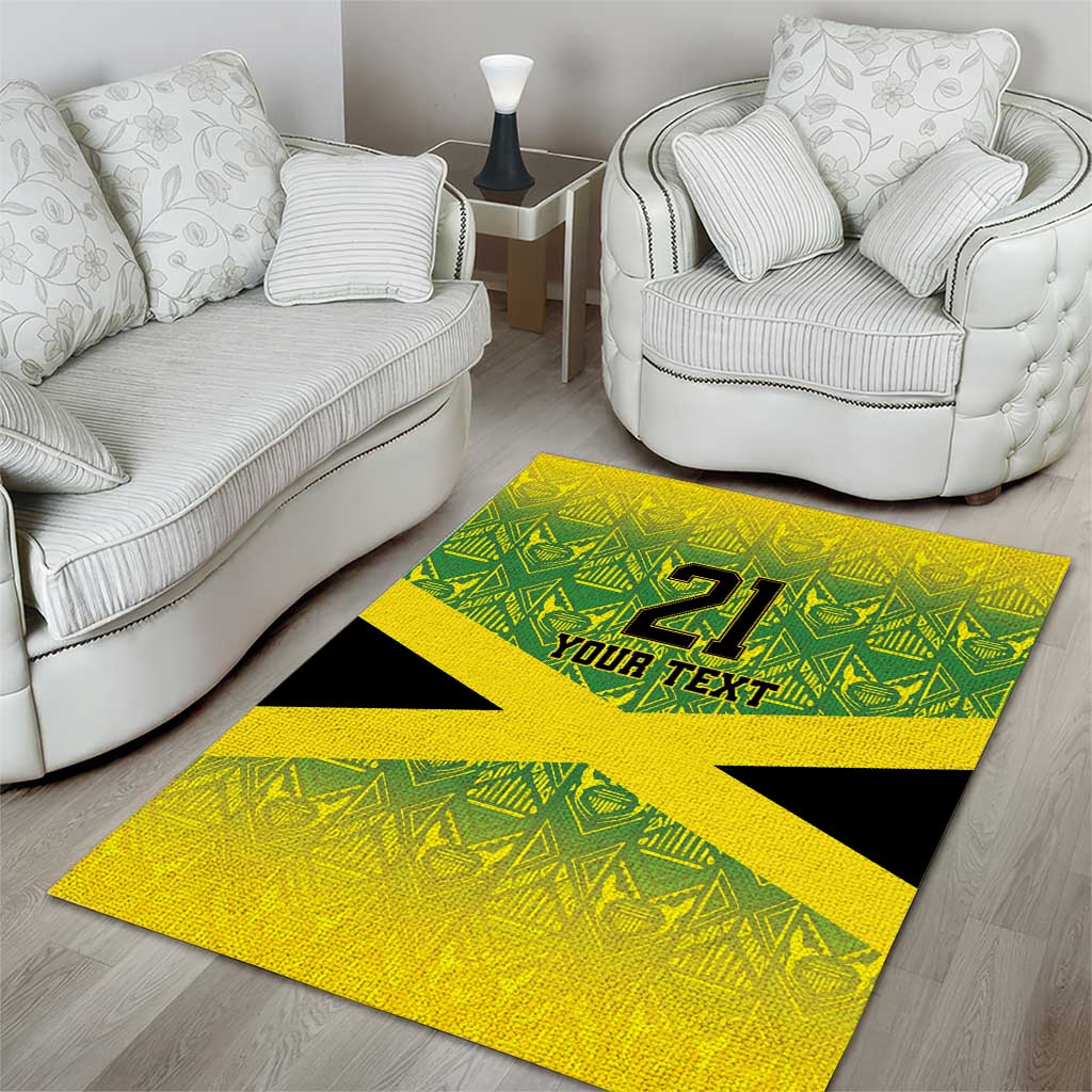 Custom Jamaica Reggae Boyz Area Rug With Traditional Pattern LT9 - Wonder Print Shop
