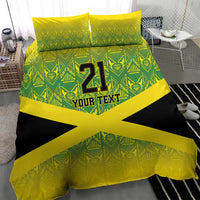 Custom Jamaica Reggae Boyz Bedding Set With Traditional Pattern LT9 - Wonder Print Shop