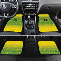 Custom Jamaica Reggae Boyz Car Mats With Traditional Pattern LT9 - Wonder Print Shop