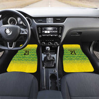 Custom Jamaica Reggae Boyz Car Mats With Traditional Pattern LT9 - Wonder Print Shop