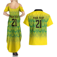 Custom Jamaica Reggae Boyz Couples Matching Summer Maxi Dress and Hawaiian Shirt With Traditional Pattern LT9 - Wonder Print Shop