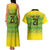 Custom Jamaica Reggae Boyz Couples Matching Tank Maxi Dress and Hawaiian Shirt With Traditional Pattern LT9 - Wonder Print Shop