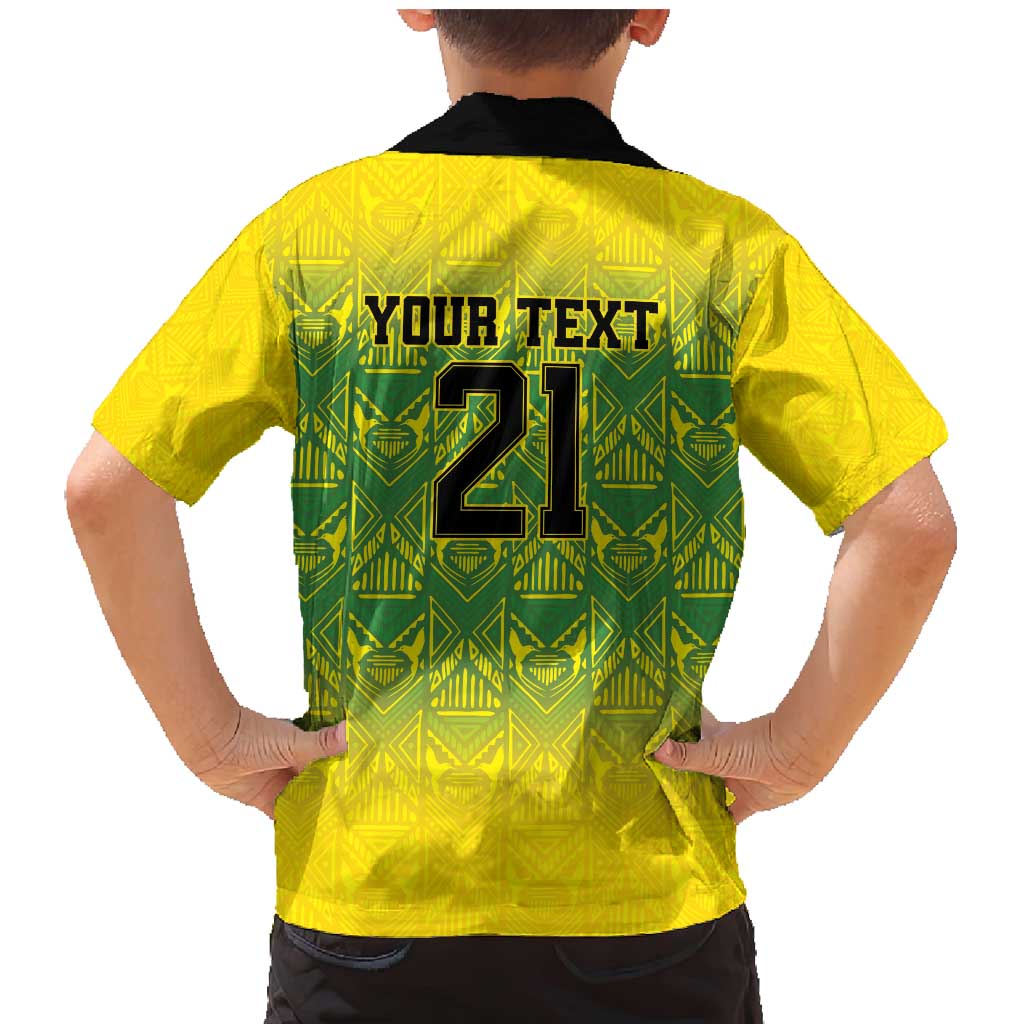 Custom Jamaica Reggae Boyz Family Matching Mermaid Dress and Hawaiian Shirt With Traditional Pattern LT9 - Wonder Print Shop