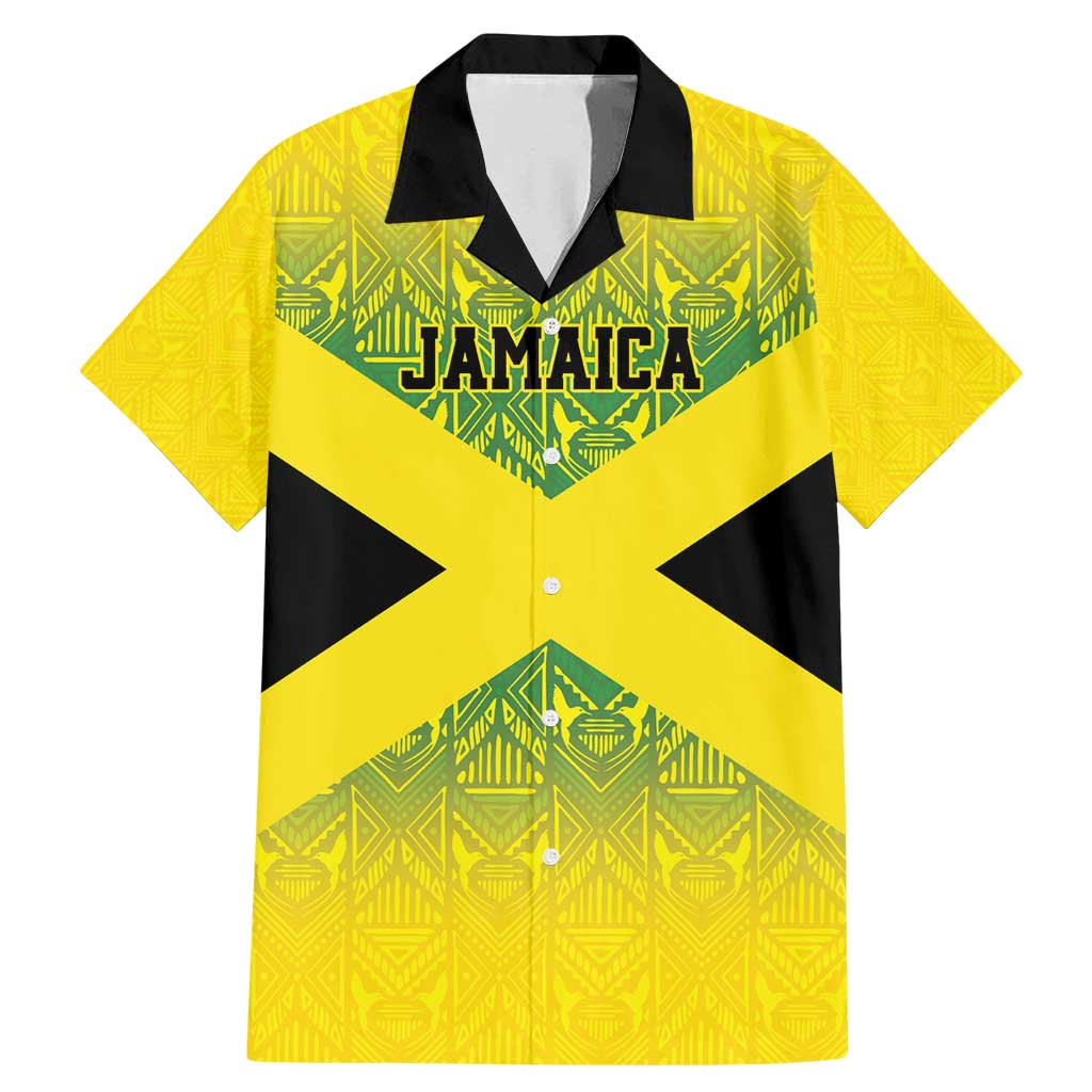 Custom Jamaica Reggae Boyz Family Matching Mermaid Dress and Hawaiian Shirt With Traditional Pattern LT9 - Wonder Print Shop