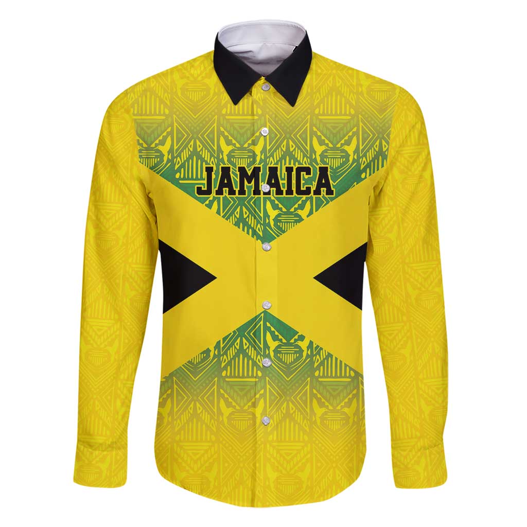 Custom Jamaica Reggae Boyz Family Matching Mermaid Dress and Hawaiian Shirt With Traditional Pattern LT9 - Wonder Print Shop