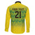 Custom Jamaica Reggae Boyz Family Matching Off The Shoulder Long Sleeve Dress and Hawaiian Shirt With Traditional Pattern - Wonder Print Shop