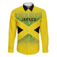 Custom Jamaica Reggae Boyz Family Matching Off Shoulder Maxi Dress and Hawaiian Shirt With Traditional Pattern LT9 - Wonder Print Shop