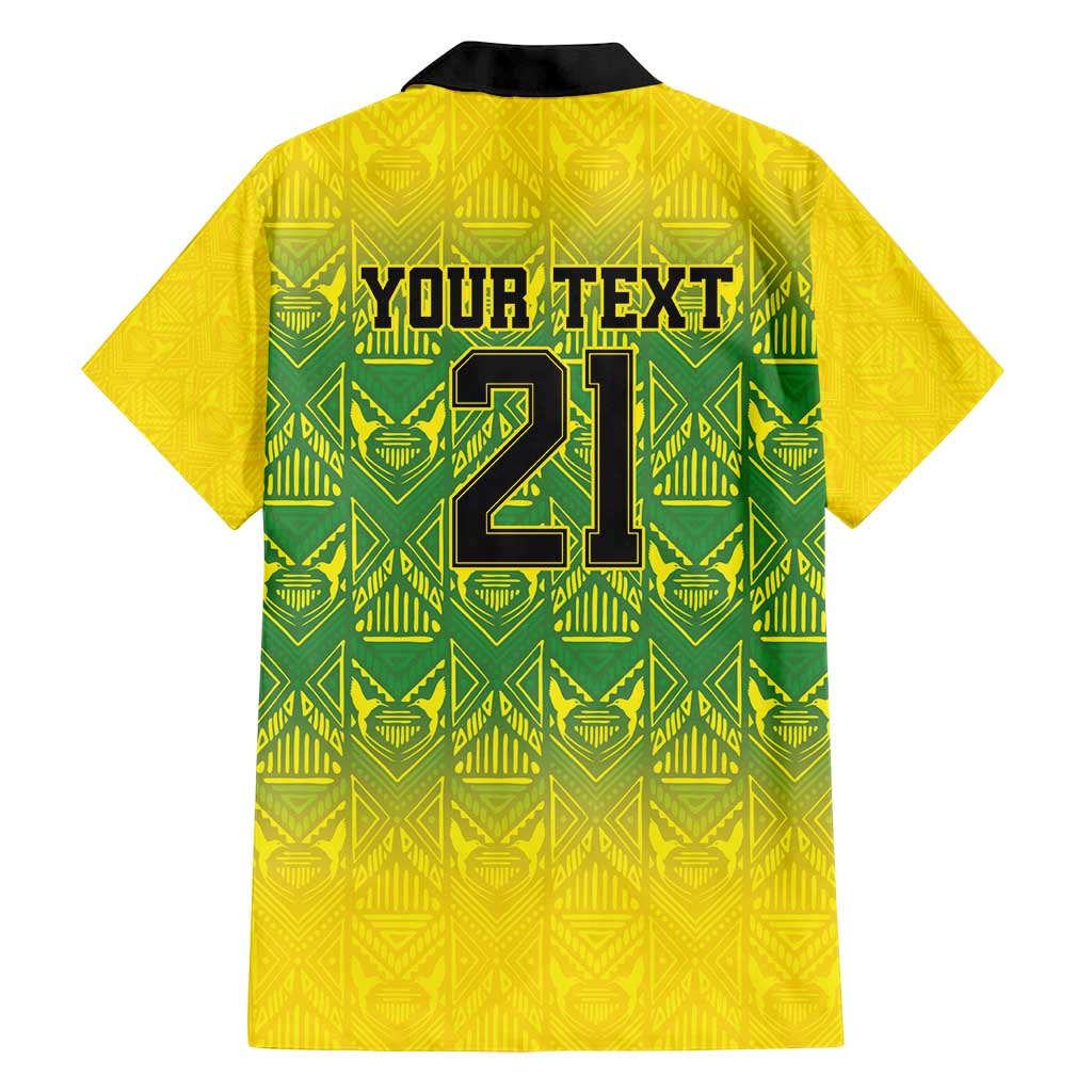 Custom Jamaica Reggae Boyz Family Matching Puletasi and Hawaiian Shirt With Traditional Pattern - Wonder Print Shop