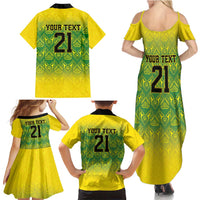 Custom Jamaica Reggae Boyz Family Matching Summer Maxi Dress and Hawaiian Shirt With Traditional Pattern - Wonder Print Shop