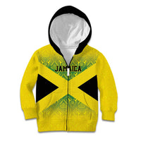 Custom Jamaica Reggae Boyz Kid Hoodie With Traditional Pattern - Wonder Print Shop