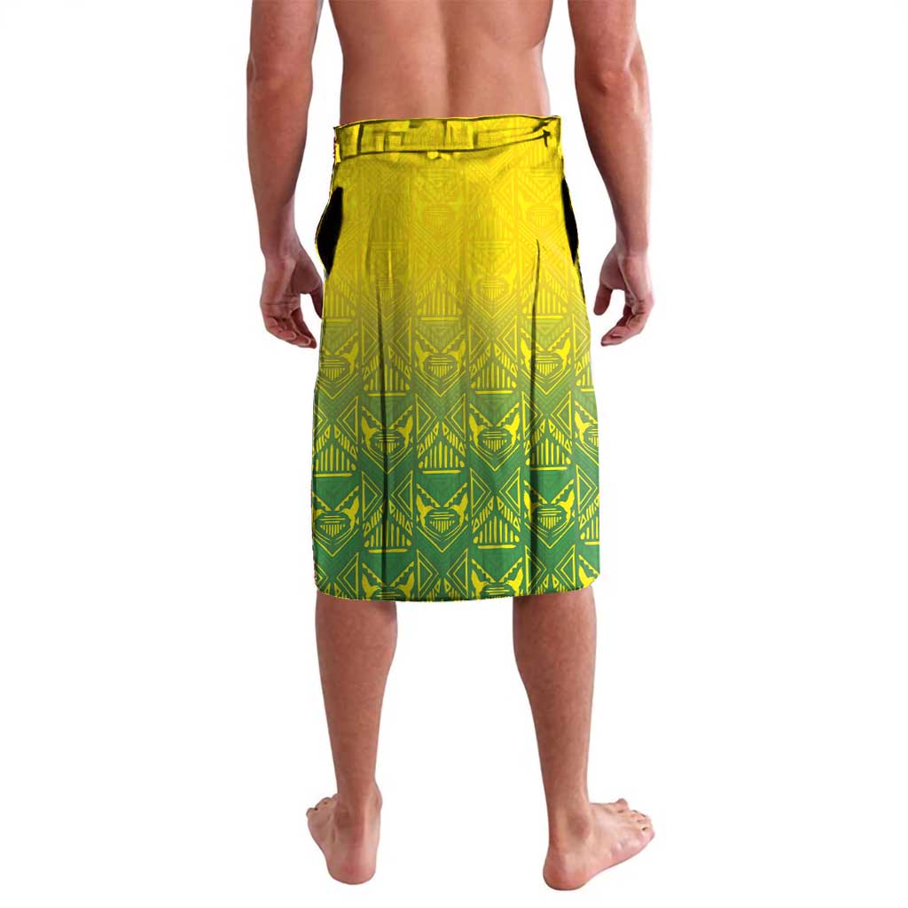 Custom Jamaica Reggae Boyz Lavalava With Traditional Pattern - Wonder Print Shop