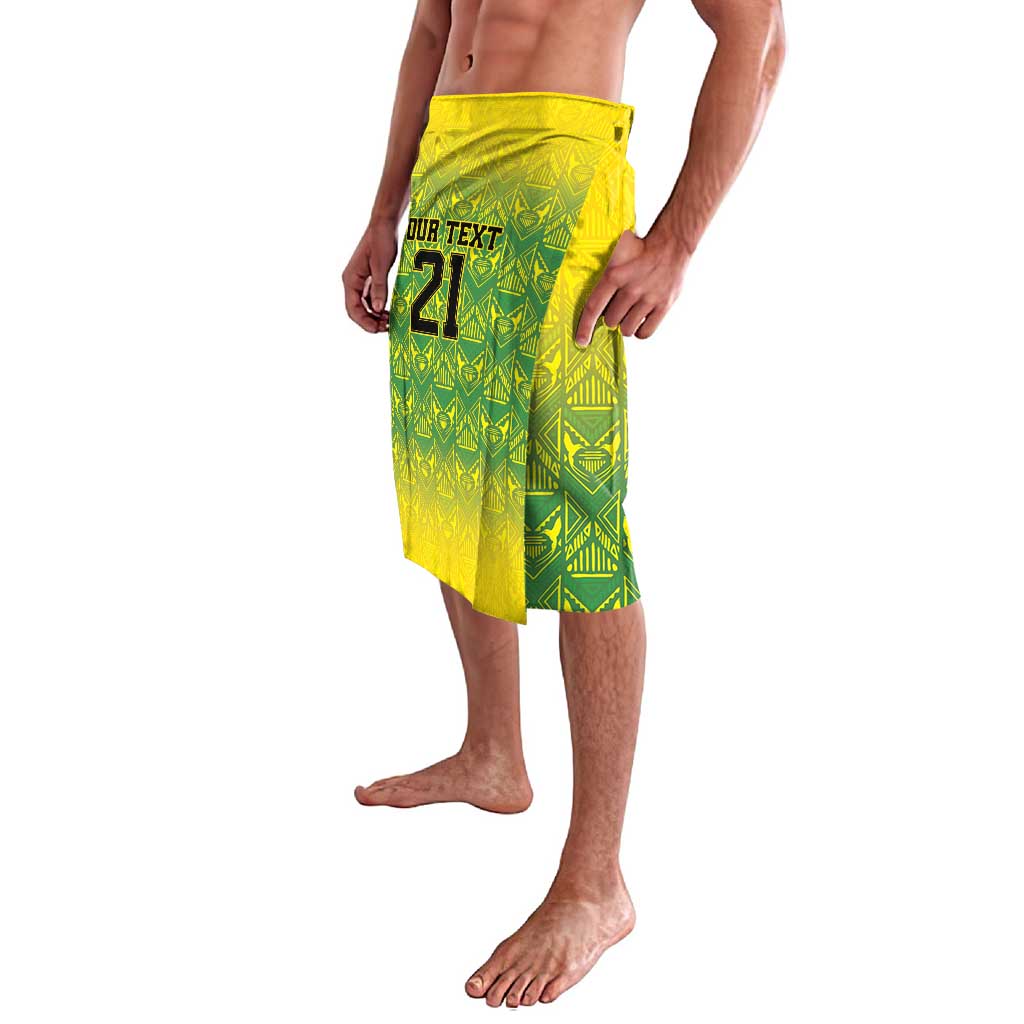 Custom Jamaica Reggae Boyz Lavalava With Traditional Pattern - Wonder Print Shop