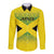 Custom Jamaica Reggae Boyz Long Sleeve Button Shirt With Traditional Pattern - Wonder Print Shop