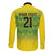 Custom Jamaica Reggae Boyz Long Sleeve Button Shirt With Traditional Pattern - Wonder Print Shop