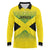 Custom Jamaica Reggae Boyz Long Sleeve Polo Shirt With Traditional Pattern - Wonder Print Shop