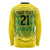 Custom Jamaica Reggae Boyz Long Sleeve Shirt With Traditional Pattern - Wonder Print Shop