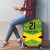 Custom Jamaica Reggae Boyz Luggage Cover With Traditional Pattern - Wonder Print Shop
