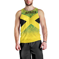 Custom Jamaica Reggae Boyz Men Tank Top With Traditional Pattern - Wonder Print Shop