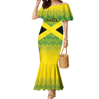 Custom Jamaica Reggae Boyz Mermaid Dress With Traditional Pattern - Wonder Print Shop