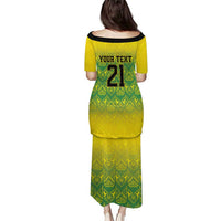 Custom Jamaica Reggae Boyz Puletasi With Traditional Pattern - Wonder Print Shop