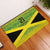 Custom Jamaica Reggae Boyz Rubber Doormat With Traditional Pattern - Wonder Print Shop