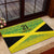 Custom Jamaica Reggae Boyz Rubber Doormat With Traditional Pattern - Wonder Print Shop