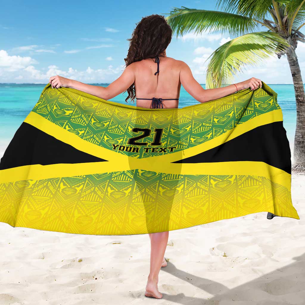Custom Jamaica Reggae Boyz Sarong With Traditional Pattern - Wonder Print Shop